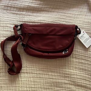 NWT Lululemon Burgundy Crossbody Bag